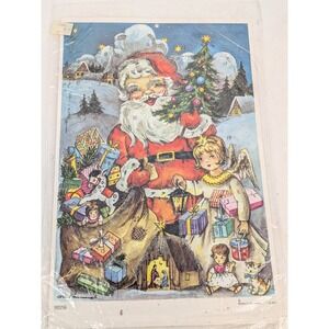VTG West Germany Korsch Verlag Christmas Advent Calendar Santa Bag Gifts Angel